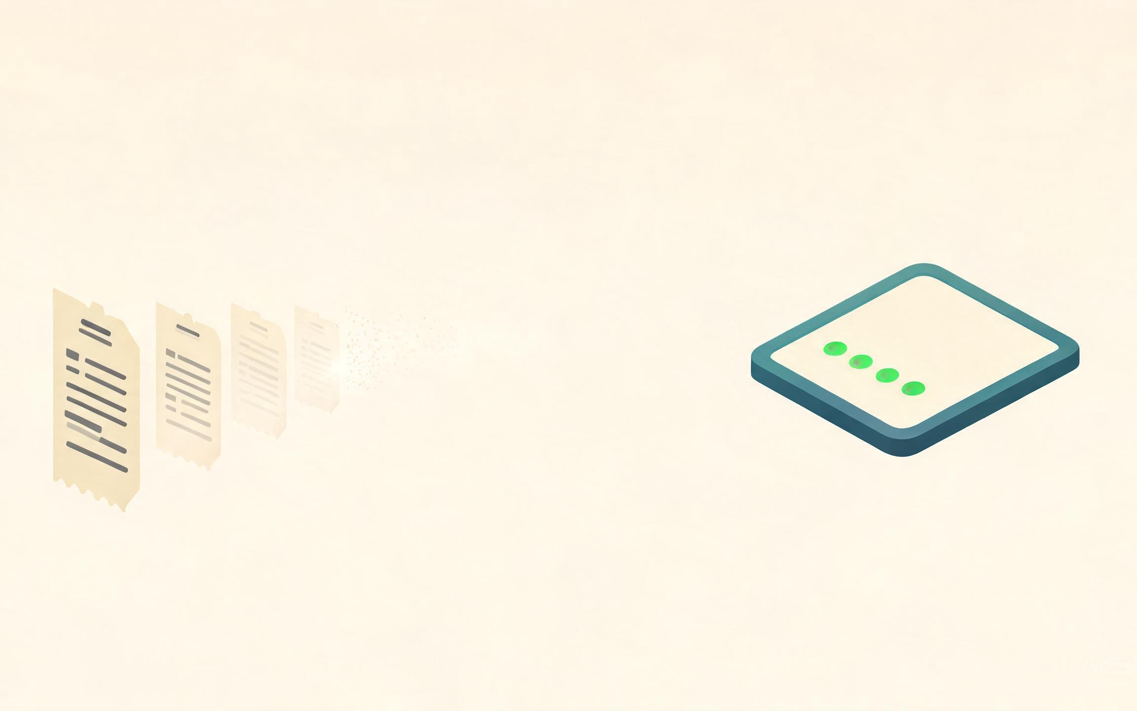 Retired VPN — ticket stack dissolving into calm air