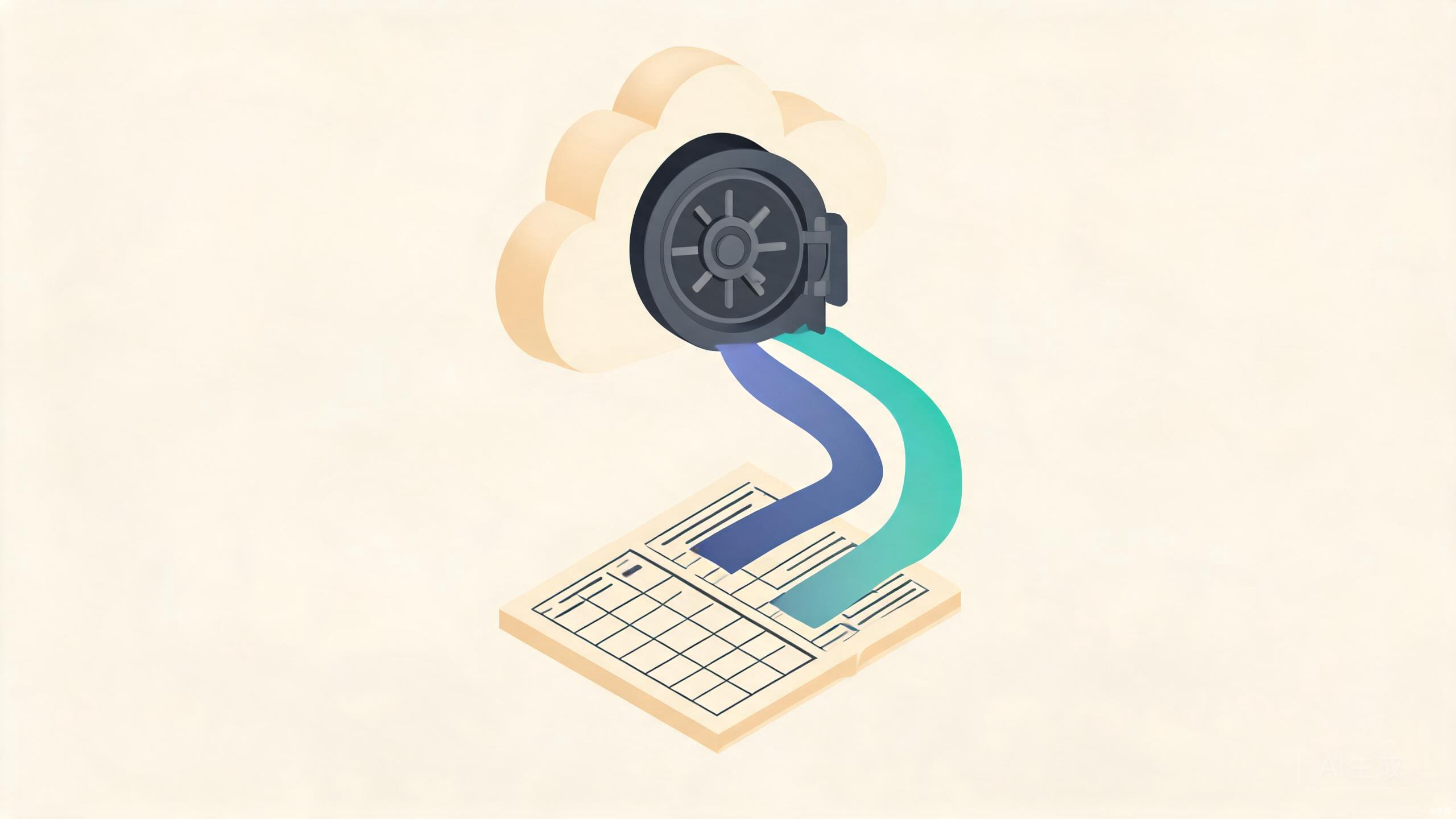 Mercury — vault door built into a cloud with audit trails
